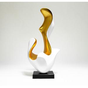 China Stoving Varnish Modern Art Statue Simple White Cast Resin Sculpture Interior Decoration supplier
