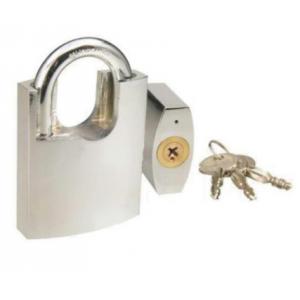 China Heavy Weight Iron High Security Padlock With Three Cross Key White Color supplier