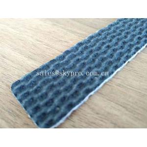 Low Noise PVC PU Conveyor Belt With Fabric Fire Resistant Rubber , Customized Colors