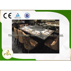 China 7 certification de la CE ISO9001 de configuration de base de Tableau de gril de Teppanyaki d'induction électrique de Seat supplier