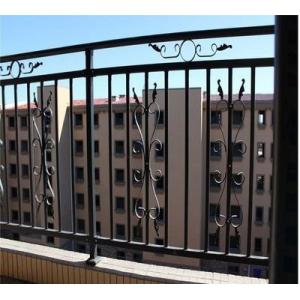 Decorative Wrought Iron Fence Panels Waterproof Cast Iron Railing Powder Coated