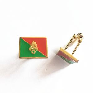 China Novelty Enamel Cufflinks Custom Size Plating Gold Soft Enamel Hard Enamel wholesale