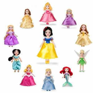 China 12 inch Disney Princess Dolls Cartoon Stuffed Toys for Kids , Children supplier