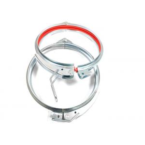 Odm Oem Ductwork Galvanised Tube Clamps With Red Rubber Gasket Seal