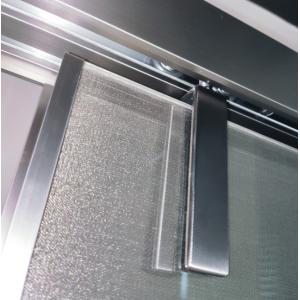 Polished Chrome Single Sliding Frameless Shower Door 8mm 10mm Wire Embedded Glass