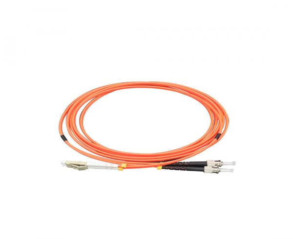 LC to ST Multi Mode Duplex OM2 Fiber Optic Patch Cord PVC Material For Military