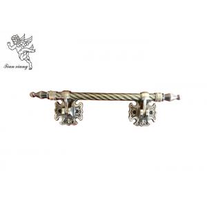 China Antique Brass Metal Casket Handle Zamak Decoratio Europe Style With Steel Twist Tube supplier