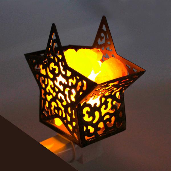 Himalayan Glow Pink Hand Carved Crystal Salt Lamp Night Light