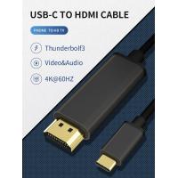 PS176 18G USB Type C To HDMI Cable Adapter 4k 60Hz HDMI  Cable