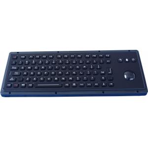 China IP65 black vandalproof Industrial Keyboard With Trackball and function keys supplier