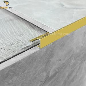 Gold 12mmx2.5m aluminium tile corner trim Brushed Chrome L Shape