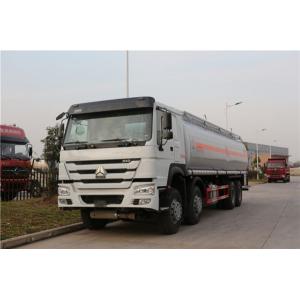 China HOWO 8x4 30Cbm Fuel Delivery Truck With API Manhole , Petrol Diesel Oil Transport Truck supplier
