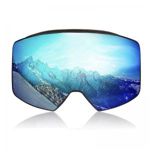 UV400 Protection Flexible Mirrored Snowboard Goggles Anti Fog For Youth