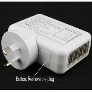 4 USB Port AC Adapter US/UK/EU/AU Plug Travel Home Wall Charger For Cell Phone
