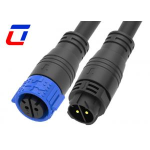 IP67 10 Gauge 2 Pin Waterproof DC Power Connector M25 Quick Lock Cable Connector