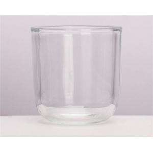 325ml Elegant Ribbed Glass Votive Candle Holders for Wedding Party Home Decor Transparent Sturdy Base
