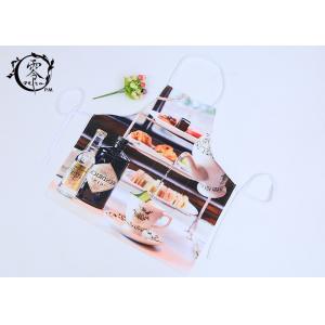 China Polyester Digital Printed Houseware Items Canvas Kitchen Apron With Pockets Grilling Baking supplier
