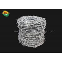 China 18 Gauge Galvanized Barbed Wire , Anti Theft Double Twisted Barbed Wire on sale