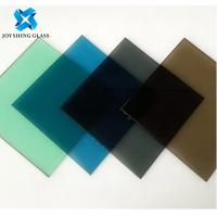 China Reflective Tinted Float Glass Bronze Dark Blue Green Grey Euro Gray For Decoration on sale