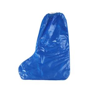 China PE HDPE Material Disposable Boots Cover Waterproof 40×45cm Size supplier