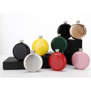 Round Kitchen Household Items 5oz Hip Flask For Women Multi Colored