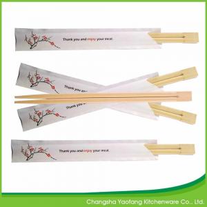 Japanese Sushi Reusable Bamboo Chopsticks Custom logo 24cm For Restaurant