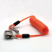 China High Standard Retractable Steel Coil Spring Wire Cable Tool Lanyard on sale