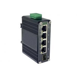 China 4 Port 1000M 802.3at PoE 1 Port 100M or 1000M SFP Ethernet Switch 12V to 48V supplier