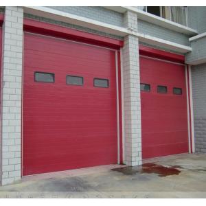 China Fire Station Use Industrial Sectional Doors , Sectional Steel Doors Automatic Formed  supplier