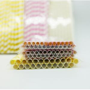 China Drinking Flexible Paper Straws , Paper Straws Recyclable Restaurant Supply Paper Products supplier