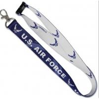 China US Air Force Logo Printed Lanyard Neck Strap ID Holder Breakaway Clasp Reversible on sale