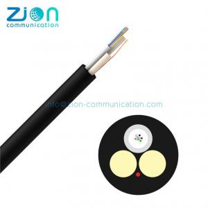 China Non Metallic 80M 1 - 12 Core Single Mode Fiber Optic Cable With Frp Strength Member supplier