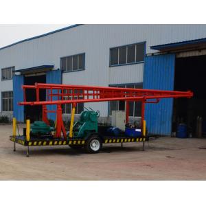 China Trailer Mounted Water Well Drilling Rigs / Truck Mounted Rotary Drilling Rig supplier