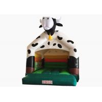 China Inflatable cow bouncy digital painting inflatable cow jumping house PVC inflatable bouncy house on sale