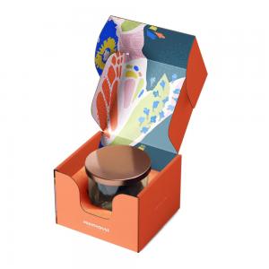 China Printing Corrugated Gift Candle Jar Shipping Paper Packaging Boxes With Insert supplier