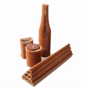 China Recyclable Honeycomb Paper Sleeve Eco Friendly Wine Protective Packaging Fillable wholesale