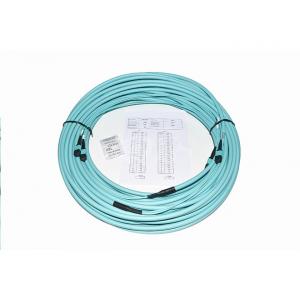 China 24 Fiber 100G OM4 MTP/MPO Backbone Trunk Cable Patch Cords supplier