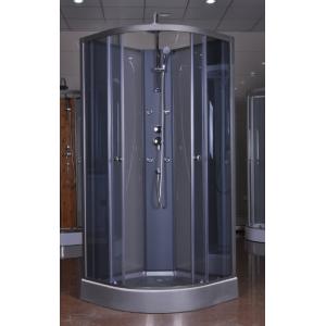 China Dark Grey Quadrant Shower Cubicles With Alum In Chrome , 1 X 3 Functions Mixer wholesale