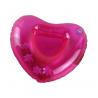 China Red Sweat-heart Shape Inflatable Drink Holder PVC Pool Floating Holder 18*18cm wholesale