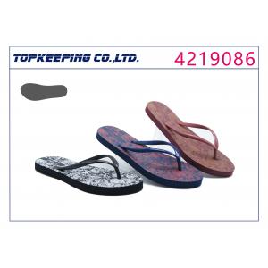 China PE Womens Thong Slippers Basic White And Black supplier