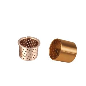 China Resistencia de desgaste perforada llana de Gleitlager 60-65-60m m del bronce CuSn8 supplier