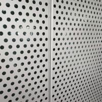 China 20 Gauge Decorative Round Hole Perforated Metal Mesh Sheet For Balcony on sale