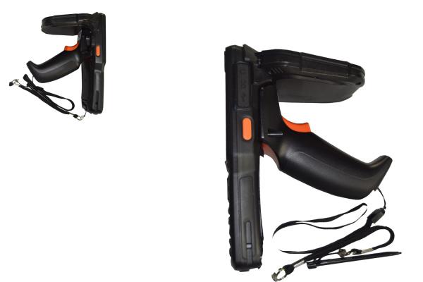 Portable Handheld UHF RFID Reader 4.5m Range With WCDMA 1D Barcode Laser Scanner