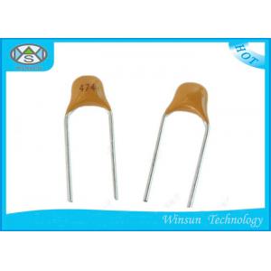Yellow Monolithic Ceramic Capacitor Good Insulation For Micro Electronic Devices