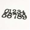 Black Matte Acrylic House Number Plaques Signs Recyclable OEM ODM