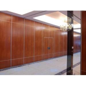 China Office Sound Proof Partition Wall , Melamine Surface Sliding Folding Acoustic Room Dividers wholesale