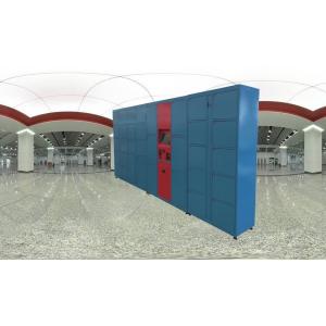 China Metal School Storage Train Station Airport Public Lockers With Smart Locks Credit Card Access wholesale
