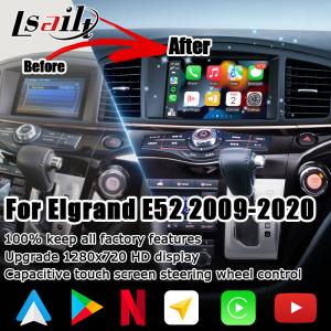 China Nissan Elgrand E52 HD muti finger touch HD screen upgrade wireless carplay android auto supplier