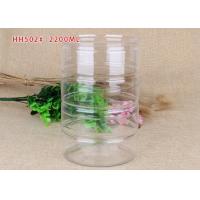 China 2200 ml Aluminum Lid PET Beverage Plastic Ring Pull Can For Snack on sale