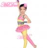 Jazz Tap Costumes Polka Dot Tutu Skirt Attached Pants Sequin Vest With Zebra